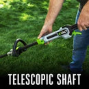EGO ST1611T 16” POWERLOAD™ String Trimmer with Telescopic Carbon Fiber Shaft with 2.5Ah Battery and Charger