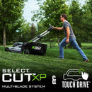 EGO LM2240SP 22'' Super Composite Mower with Peak Power™ Includes Select Cut™ and Touch Drive Self-Propelled Systems - Tool Only