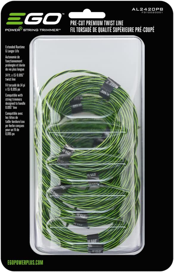 EGO Power+ AL2420PB Pre-Cut Premium Twist Line for EGO Power+ String Trimmers