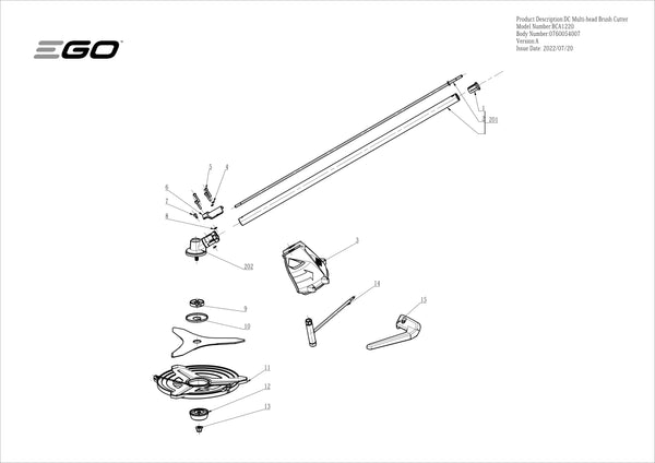 BCA1220 PARTS DIAGRAM