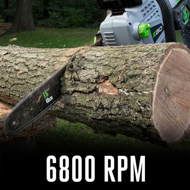 EGO CS1604 16" 56-Volt Cordless Chainsaw with 5Ah Battery and Charger