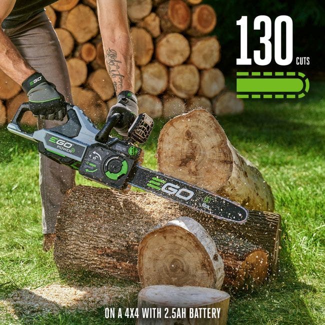 EGO Power+ CS1611 New 16" Chain Saw with 2.5Ah Battery and 210W Standard Charger