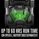 Ventilateur brumisateur EGO FN1800 18" - Piles et chargeur non inclus