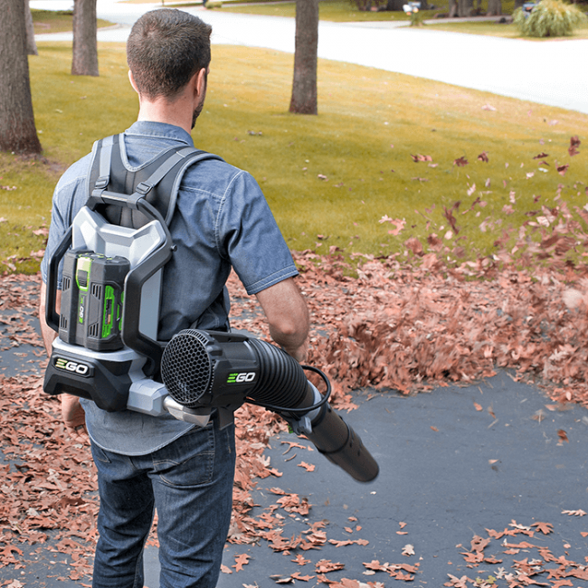 EGO Power+ LB6002 180 MPH, 600 CFM Variable-Speed 56-Volt Cordless Backpack Leaf Blower with 5.0Ah Battery and Standard Charger