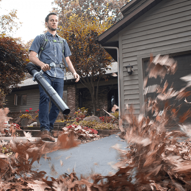 EGO Power+ LB6002 180 MPH, 600 CFM Variable-Speed 56-Volt Cordless Backpack Leaf Blower with 5.0Ah Battery and Standard Charger