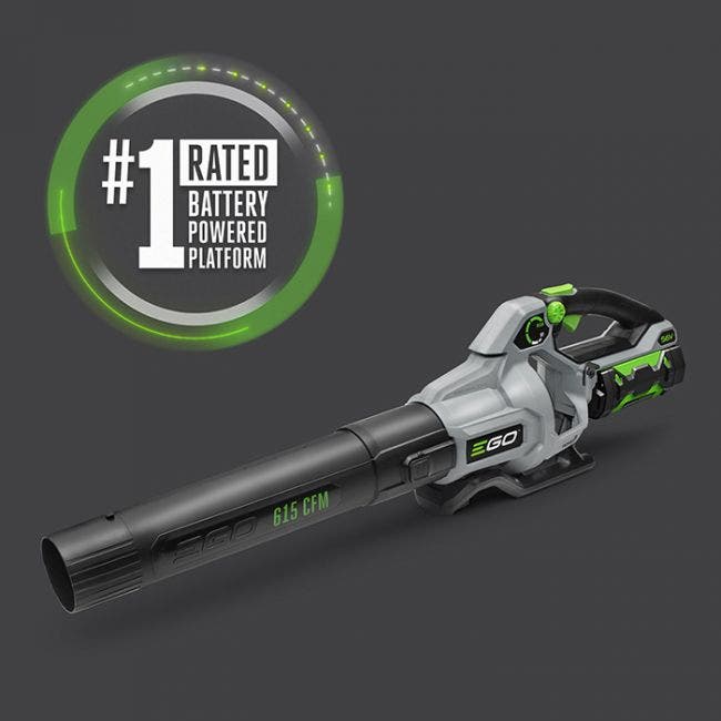 EGO LB6151 615 CFM Variable-Speed 56-Volt Lithium-ion Cordless Leaf Blower with 2.5Ah Battery and Standard Charger