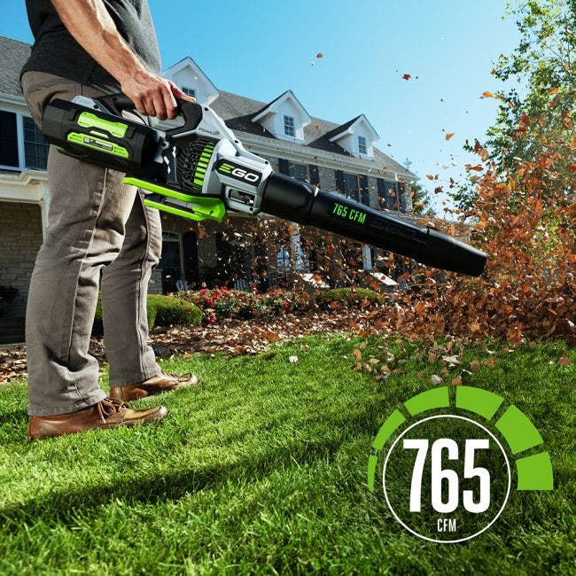 EGO LB7654-2 765CFM Handheld Blower with (2) 5Ah Batteries and 550W Rapid Charger