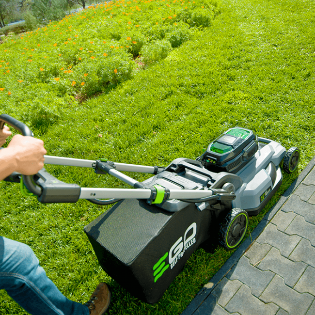 EGO Power+ LM2102SP-A 21" Self Propelled Lawn Mower with (2) 4Ah Batteries and 550W Rapid Charger