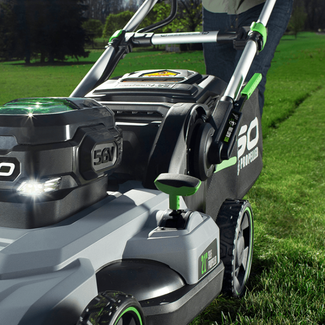 EGO Power+ LM2102SP-A 21" Self Propelled Lawn Mower with (2) 4Ah Batteries and 550W Rapid Charger