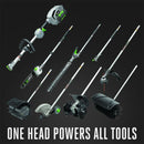EGO Power+ MBB2100 Multi-Head Powerhead with Bristle Brush Attachment Bare Tool Combo Kit