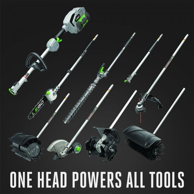 EGO MBB2100 Multi-Head Powerhead with Bristle Brush Attachment Bare Tool Combo Kit