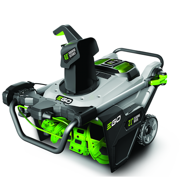 EGO Power+ SNT2112 21" 56-Volt Cordless  Snow Blower with Steel Auger with (2) 5.0Ah Batteries and Dual Port Charger Included