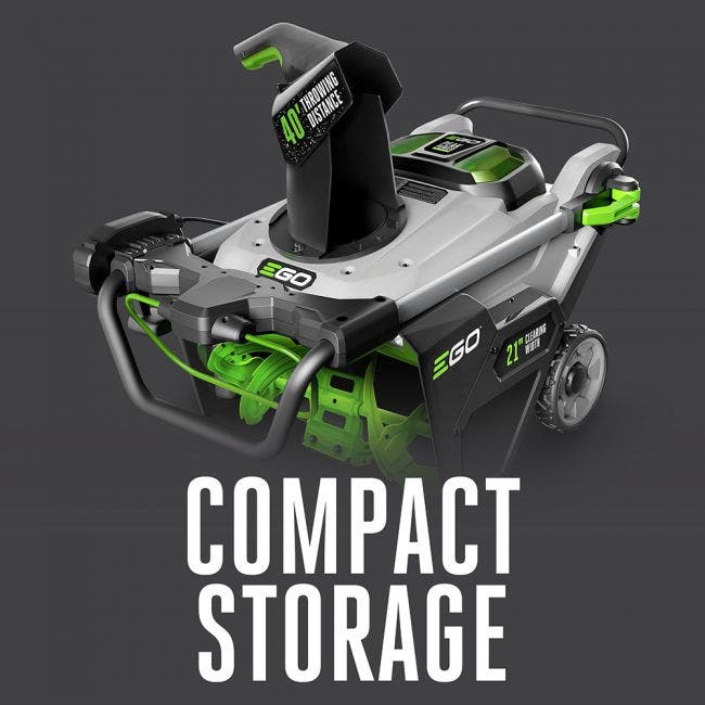 EGO SNT2114 21" 56-Volt Cordless  Snow Blower with Steel Auger with (2) 7.5Ah Batteries and Dual Port Charger Included