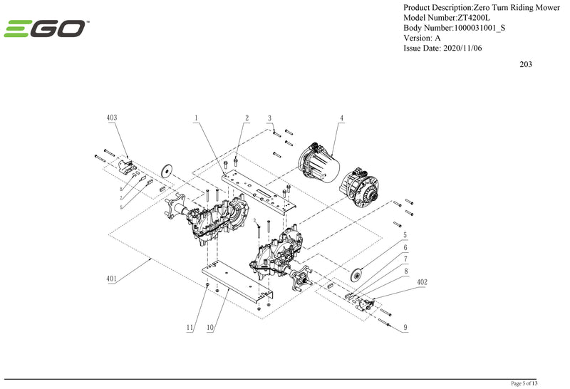 Drive Train Assembly